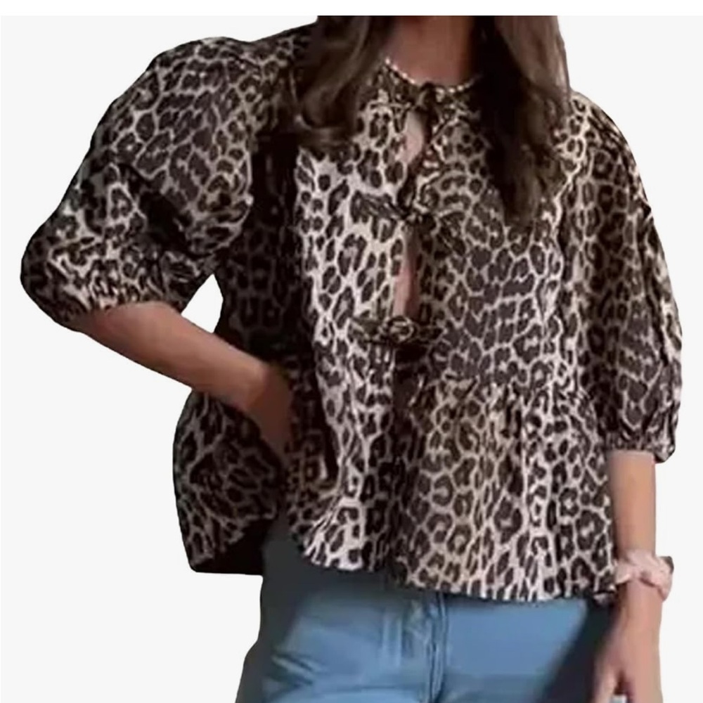 Amazon Leopard Print Blouse